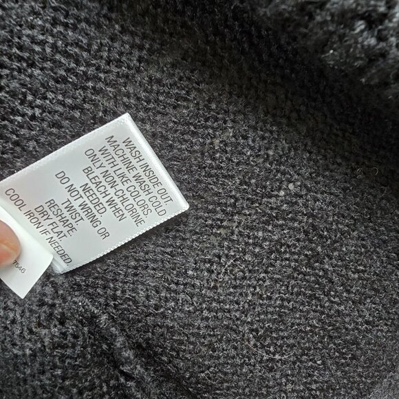 Dana Buchman Womens Open-Front Cardigan Black 3X Acrylic Ribbed Knit - Picture 7 of 9